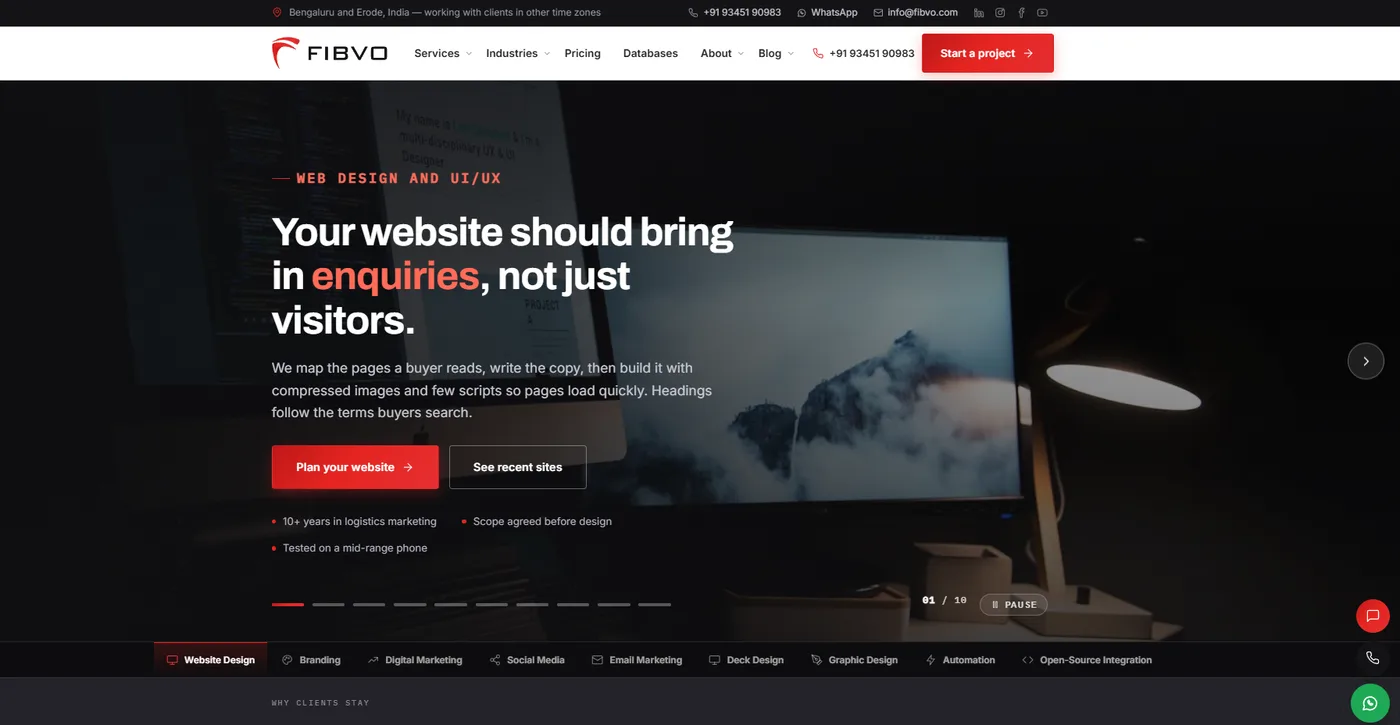 Fibvo website